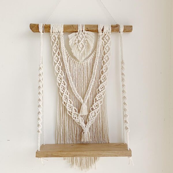 Handmade Macrame Wall Hanging Shelf - Image 7